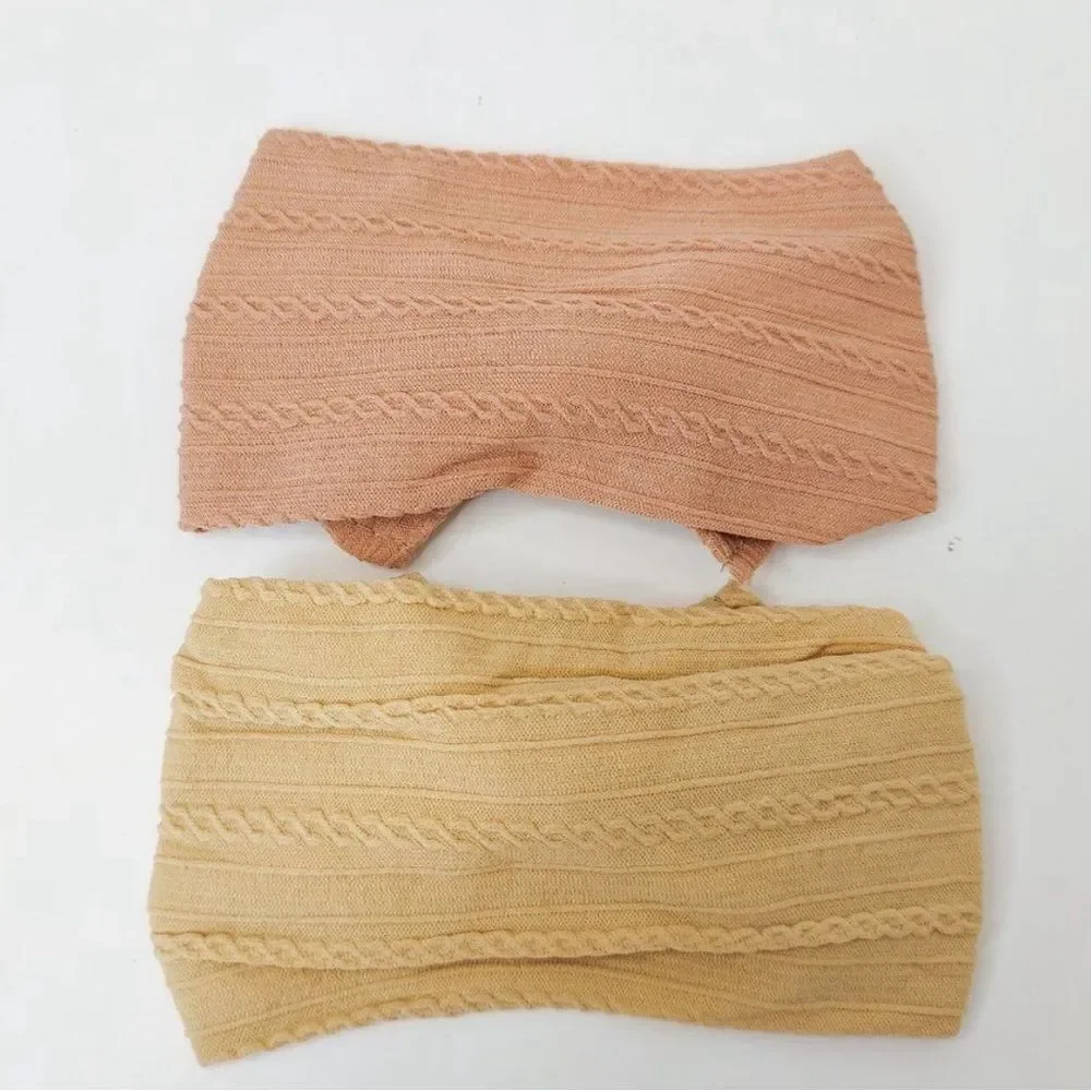 LITTLESTAR Cable Knit Headbands Turban Newborn